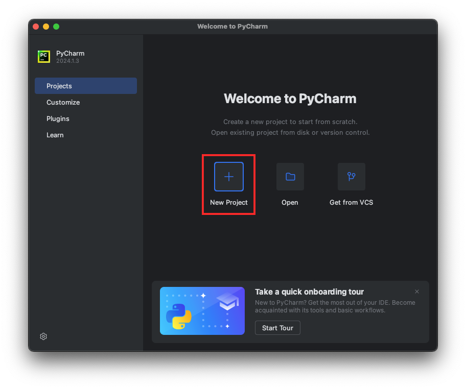 PyCharm 실행 화면